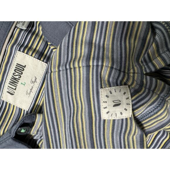 LinkSoul Striped Golf Polo The Peninsula Large - Picture 6 of 6